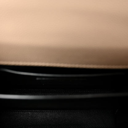 Saint Laurent Grain de Poudre Mini Classic Monogram Cassandra Top Handle Dark Beige 5 of 11