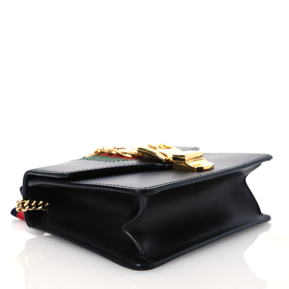 Gucci Calfskin Mini Sylvie Chain Shoulder Bag Black 4 of 15