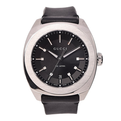Gucci Stainless Steel Calfskin 44mm GG2570 Toscano Quartz Watch Black 1 of 9