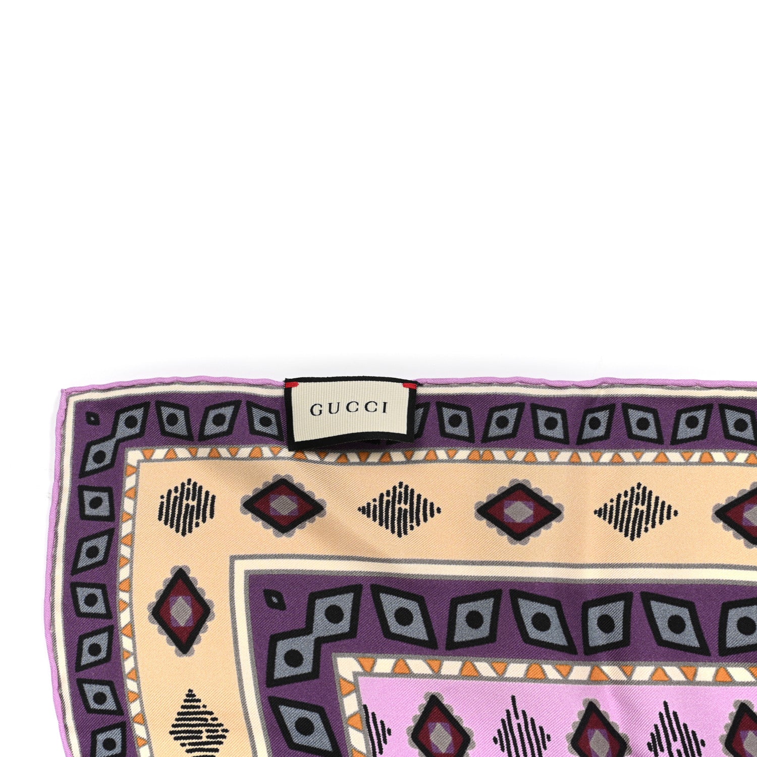 Gucci Silk Twill Tiger Face Place Square Scarf Multicolor 3 of 4