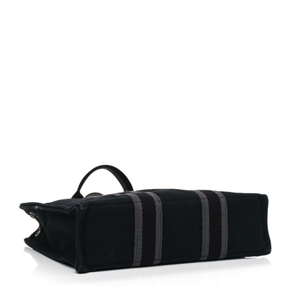 Hermes Canvas Herline PM Tote Black 3 of 9