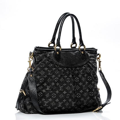 Louis Vuitton Denim Neo Cabby GM Black 3 of 6