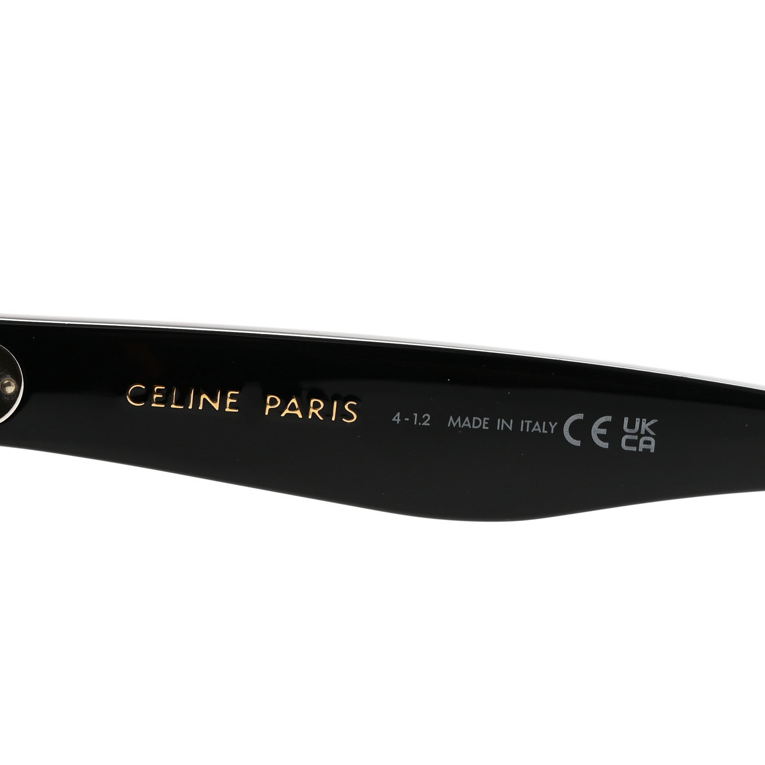 Celine Acetate Polarized Oversized Sunglasses CL4055IN Black 5 of 7