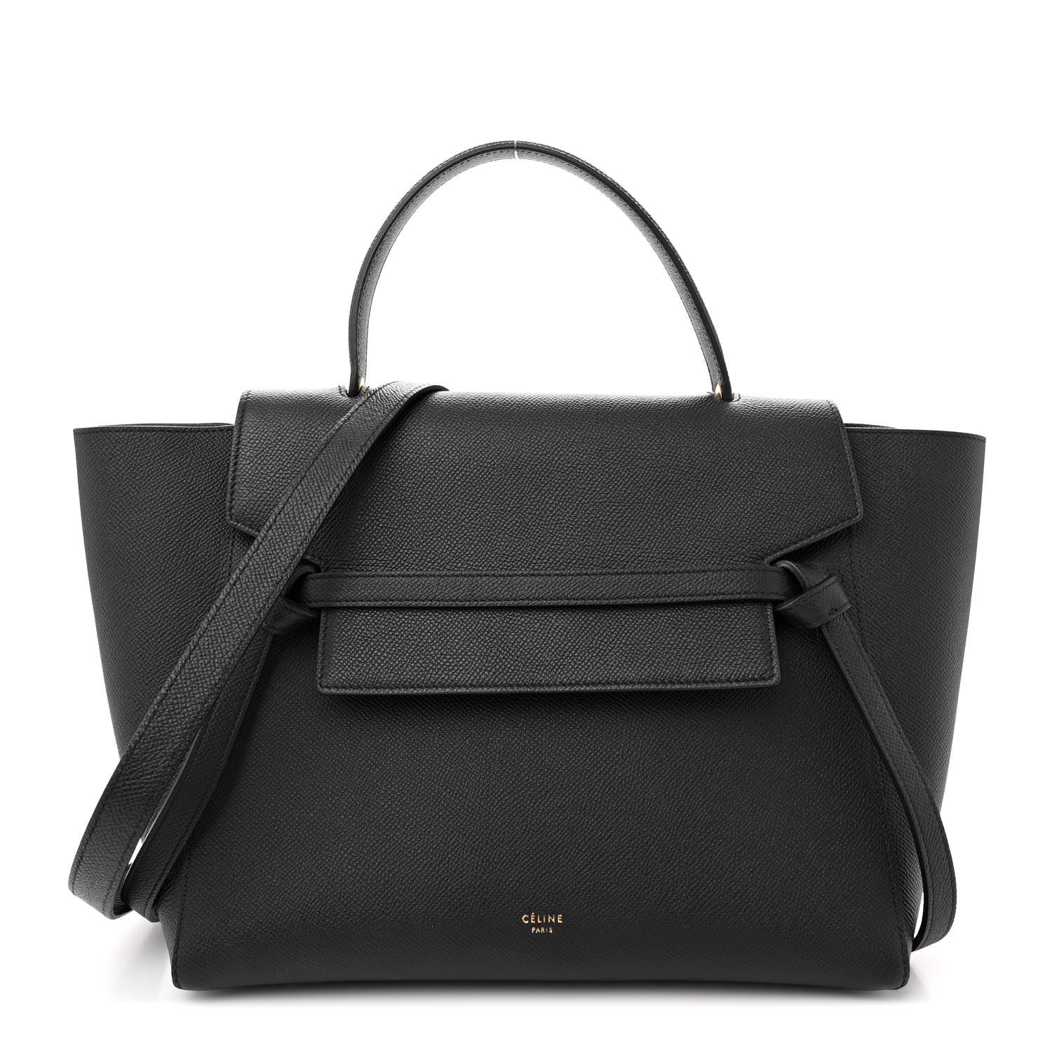 Celine Grained Calfskin Mini Belt Bag Black 1 of 10