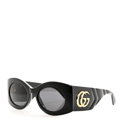 Gucci Acetate Frame GG Marmont Logo Sunglasses GG0810S Black 1 of 7