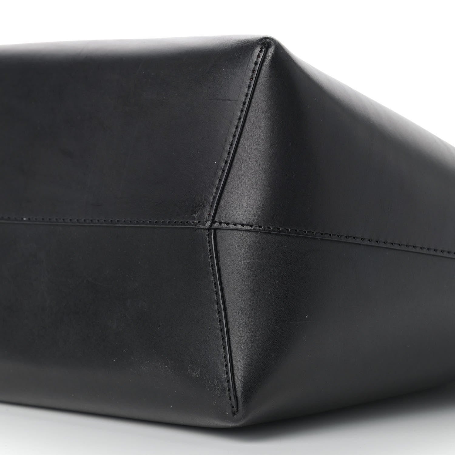 Mansur Gavriel Vegetable Tanned Calfskin Bucket Bag Black Flamma 10 of 15