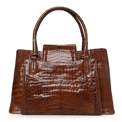 Nancy Gonzalez Crocodile Tote Brown 1 of 12
