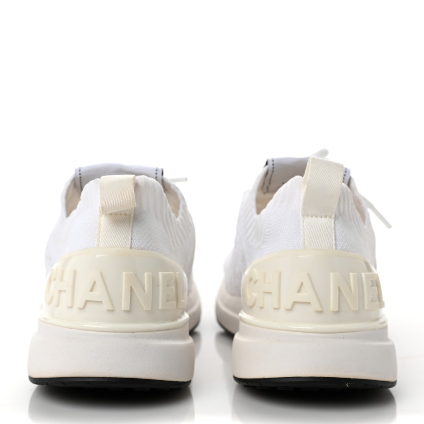 Fabric Logo Sneakers 38 White
