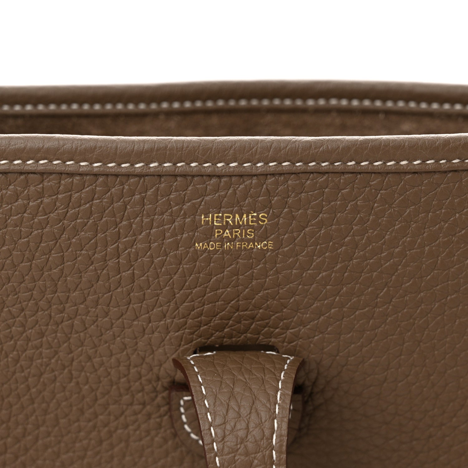 Hermes Taurillon Clemence Evelyne III PM Etoupe 6 of 11
