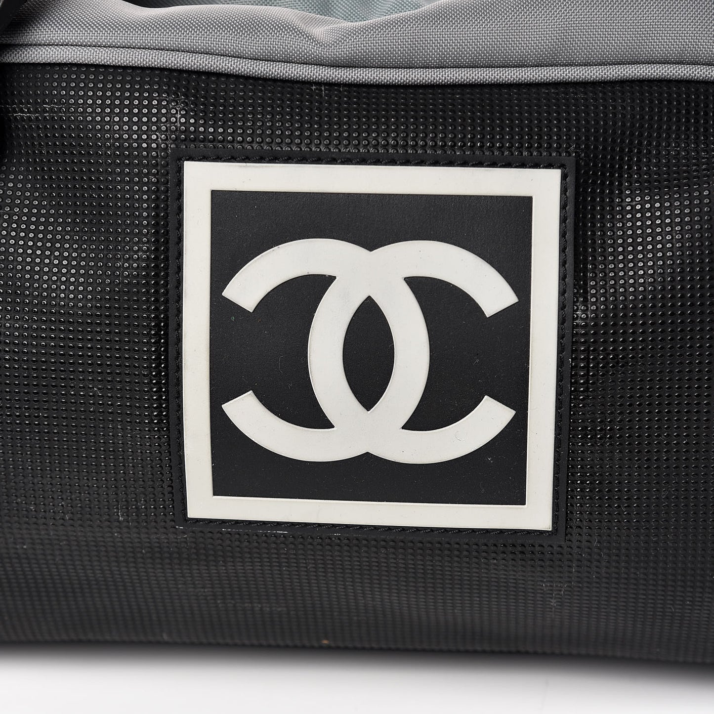 Nylon Sport Logo Duffel Black Blue