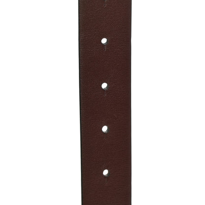 Valentino Garavani Grainy Calfskin Signature VLogo Reversible Belt 85 34 Rubin Rose Cannelle 3 of 4