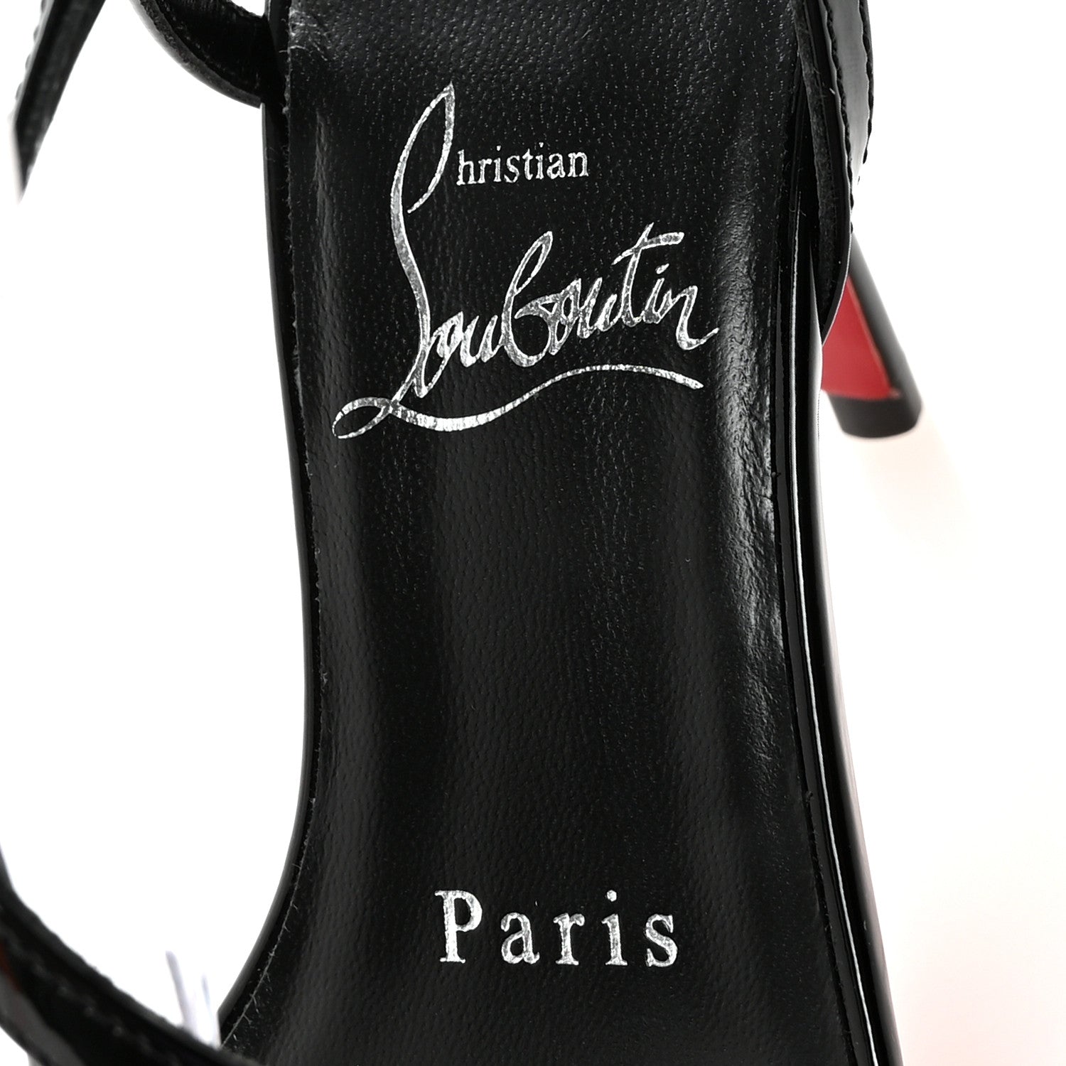 Christian Louboutin Patent Rosa Z 80 Sandals 35.5 Black 8 of 9