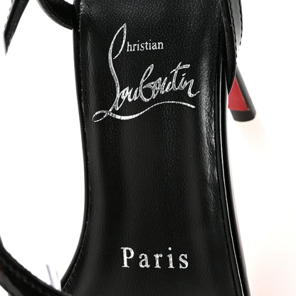 Christian Louboutin Patent Rosa Z 80 Sandals 35.5 Black 8 of 9