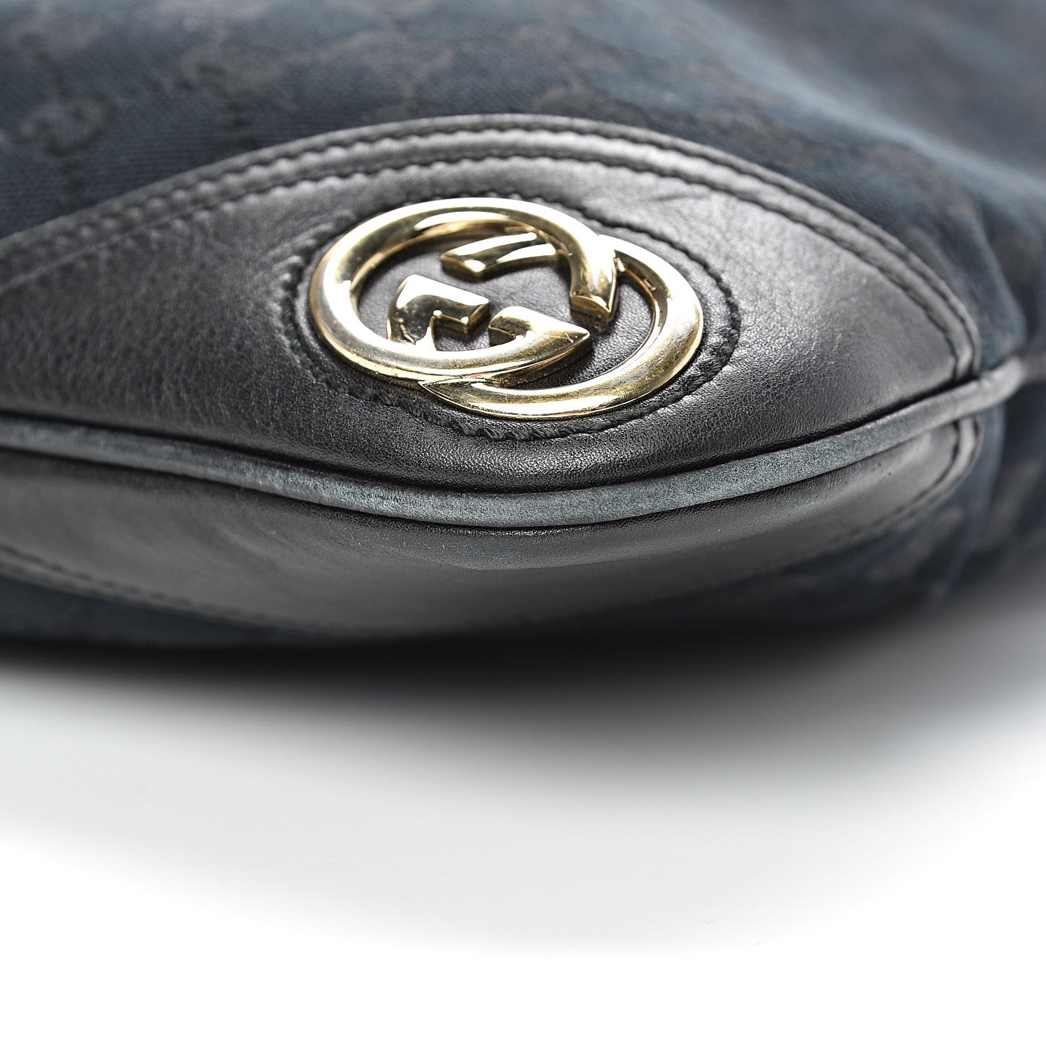 Gucci Monogram Medium New Britt Hobo Black 9 of 18