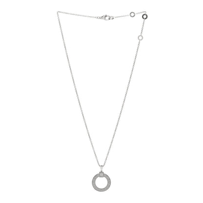 Bulgari 18K White Gold Diamond BVLGARI BVLGARI Pendant Necklace 2 of 4