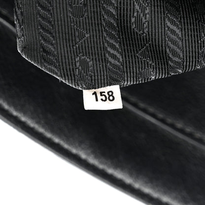 Prada Calfskin Front Pocket Tote Black 7 of 11