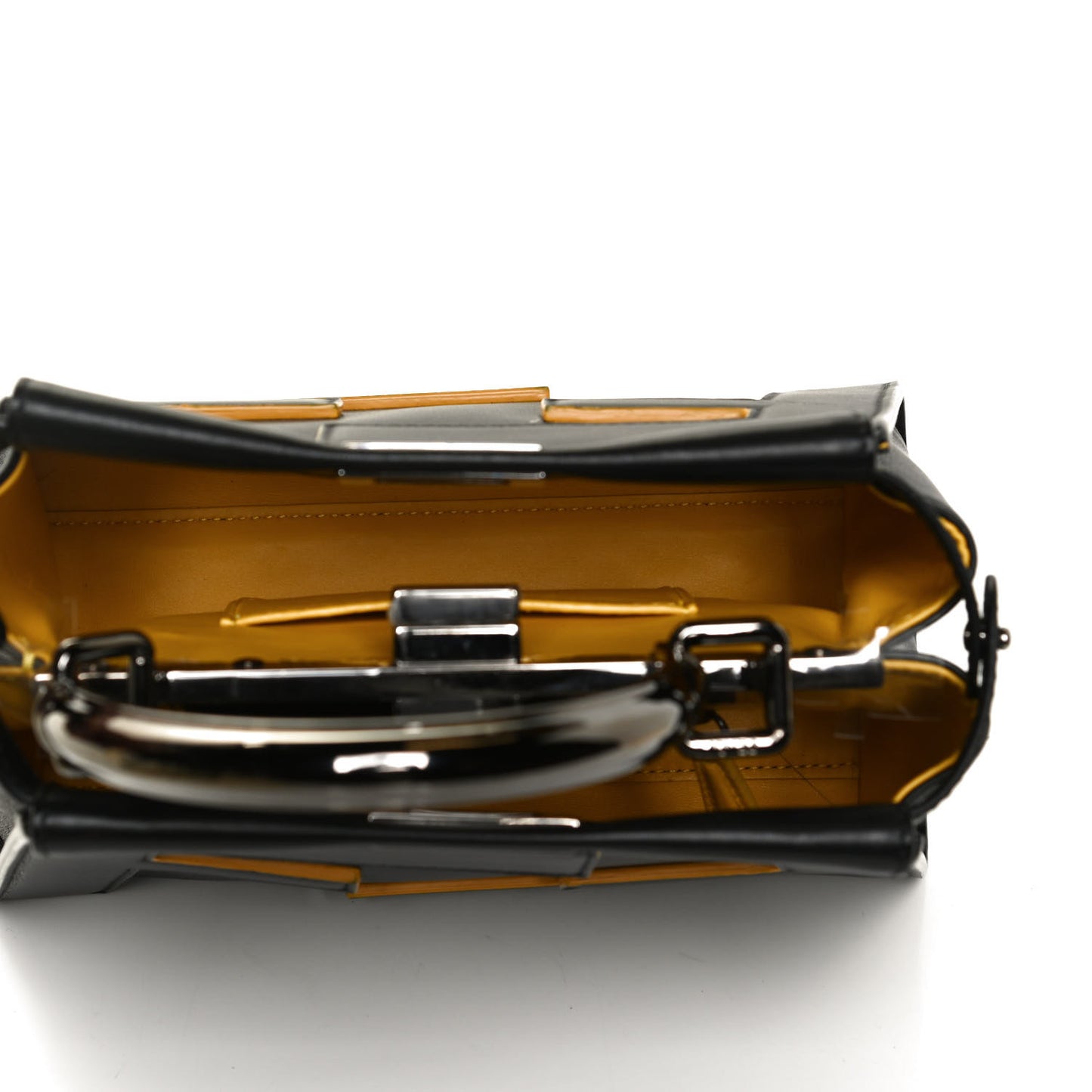 Nappa FF Mini Peekaboo Iconic Satchel Black Sunflower