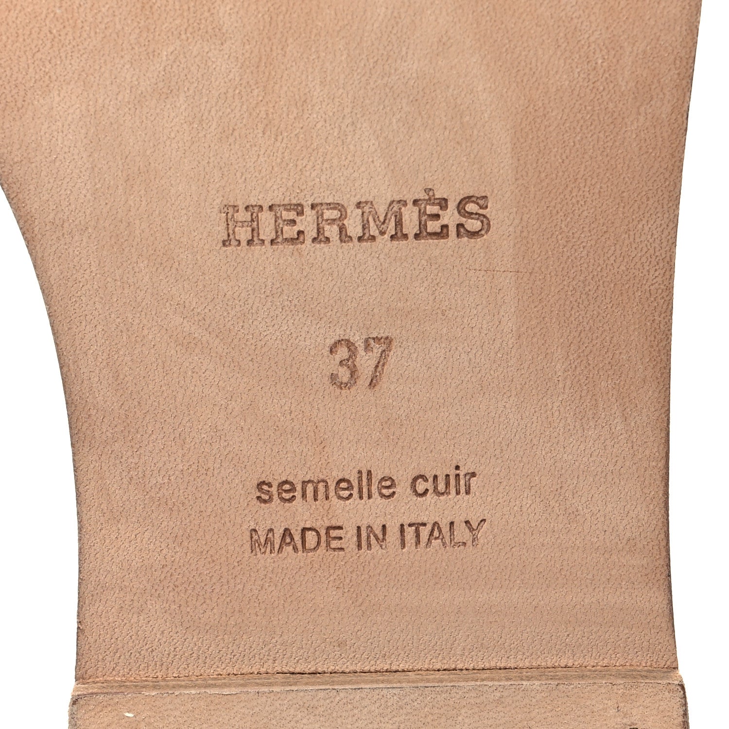 Hermes Epsom Oran Sandals 37 Rose Pale 8 of 8
