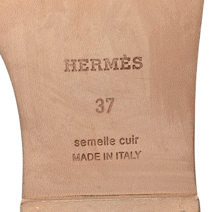 Hermes Epsom Oran Sandals 37 Rose Pale 8 of 8