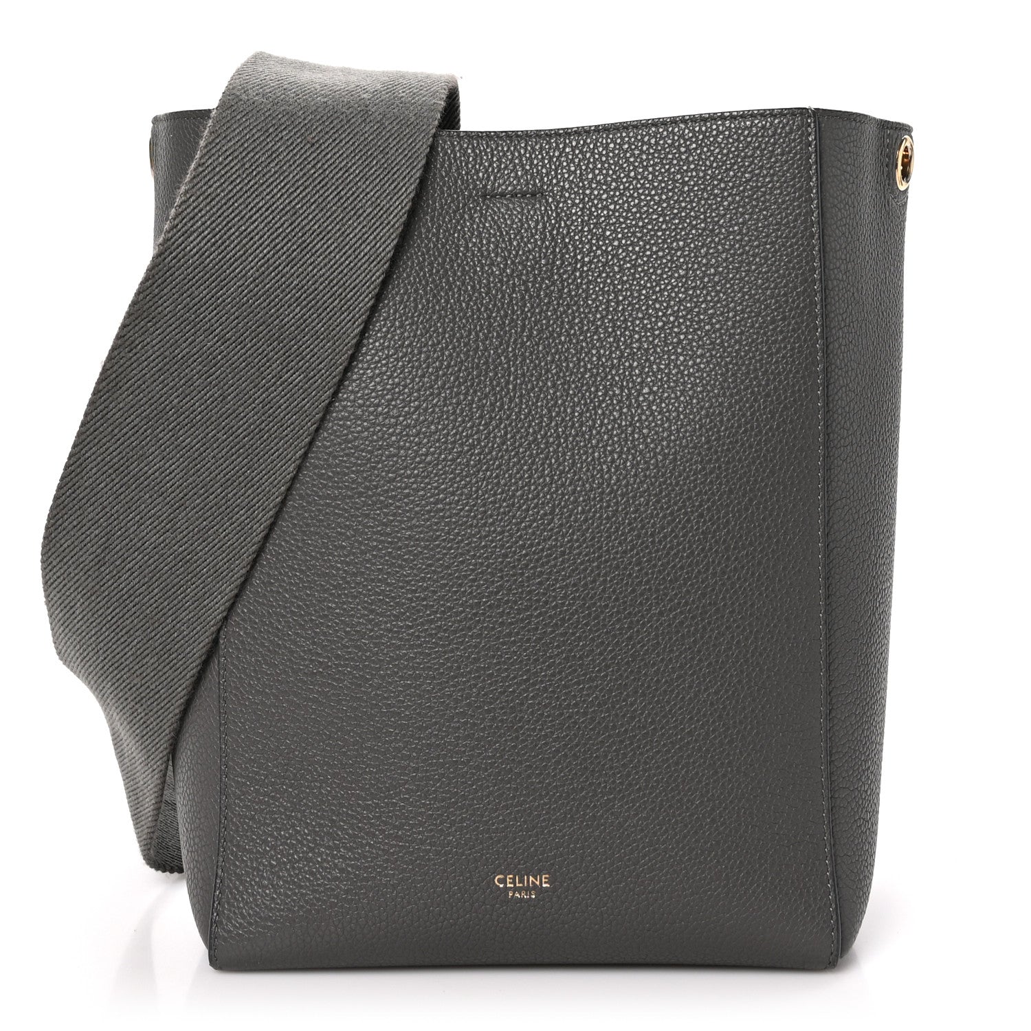 Celine Soft Grained Calfskin Small Sangle Bucket Bag Kohl 1 of 10