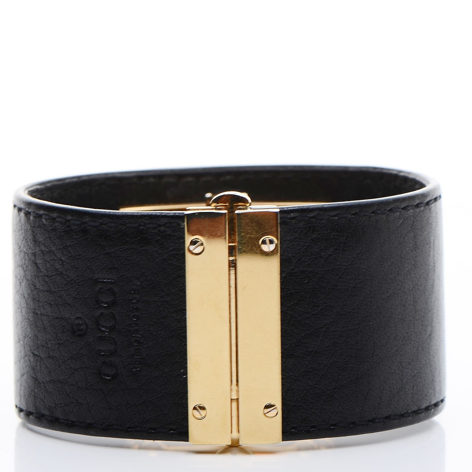 Gucci Stainless Steel Calfskin 33mm 7800L Quartz Watch Black 4 of 9