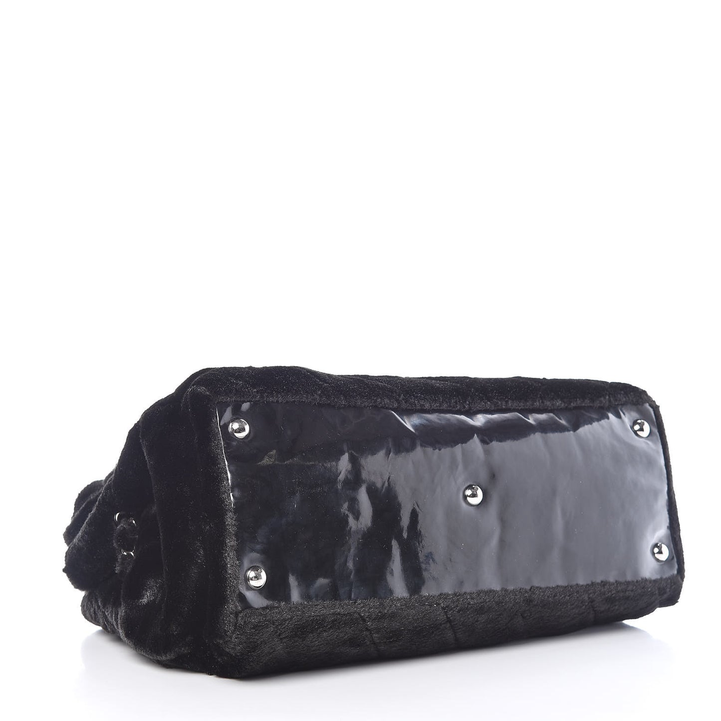 Fantasy Fur Quilted Camellia Tote Black