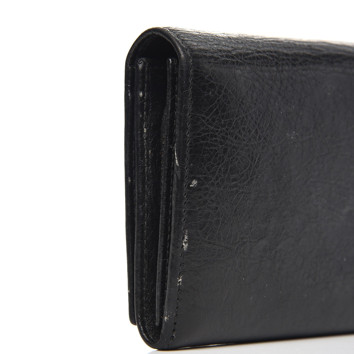Balenciaga Agneau Giant 12 Silver Hardware Money Wallet Black 13 of 14