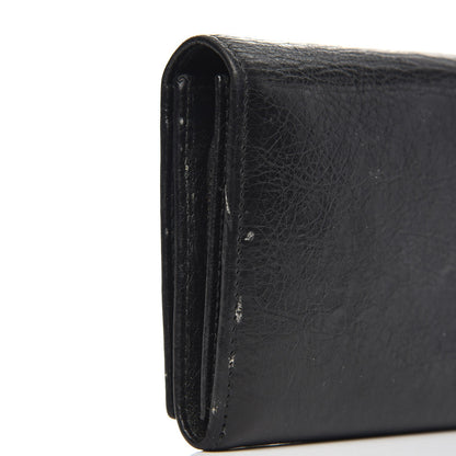 Balenciaga Agneau Giant 12 Silver Hardware Money Wallet Black 13 of 14