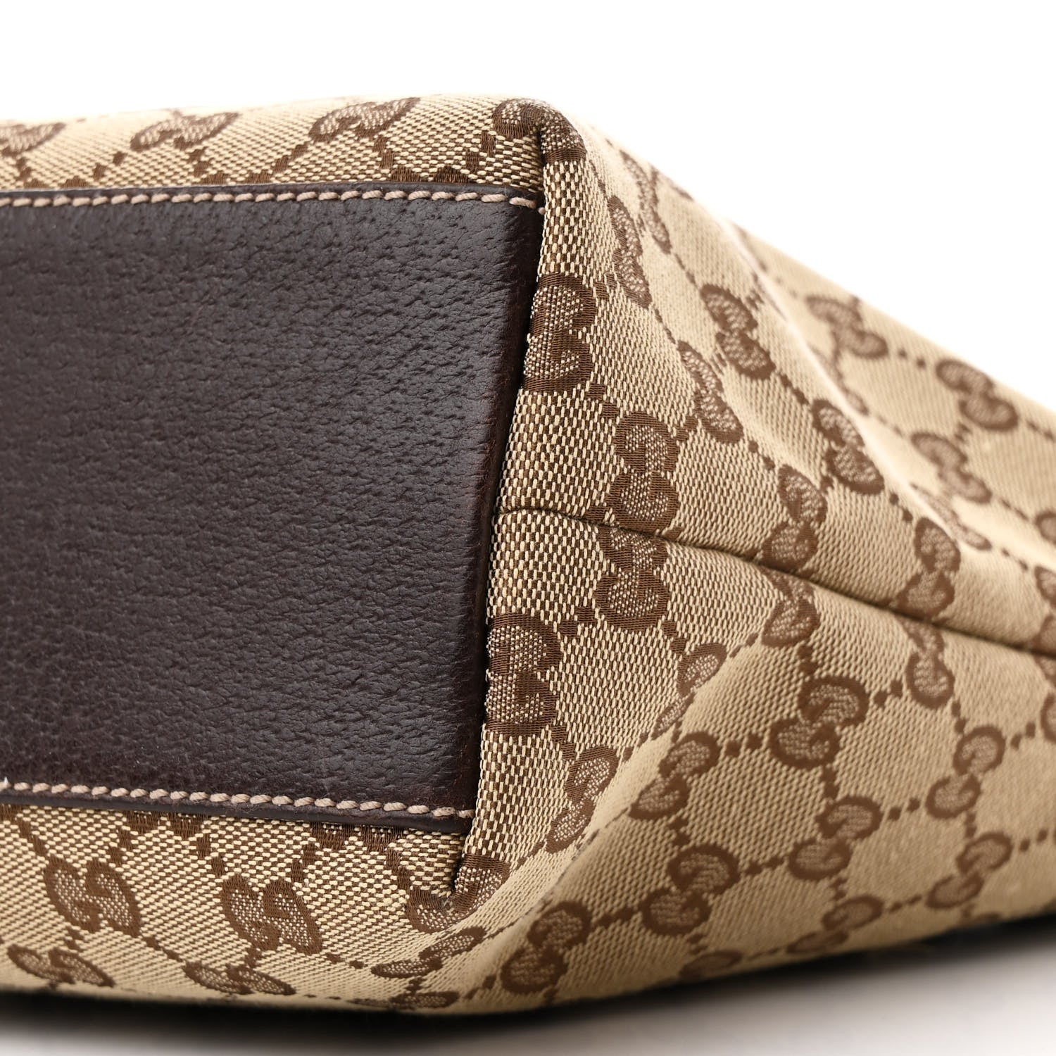 Gucci Monogram Small Charmy Tote Dark Brown 10 of 14