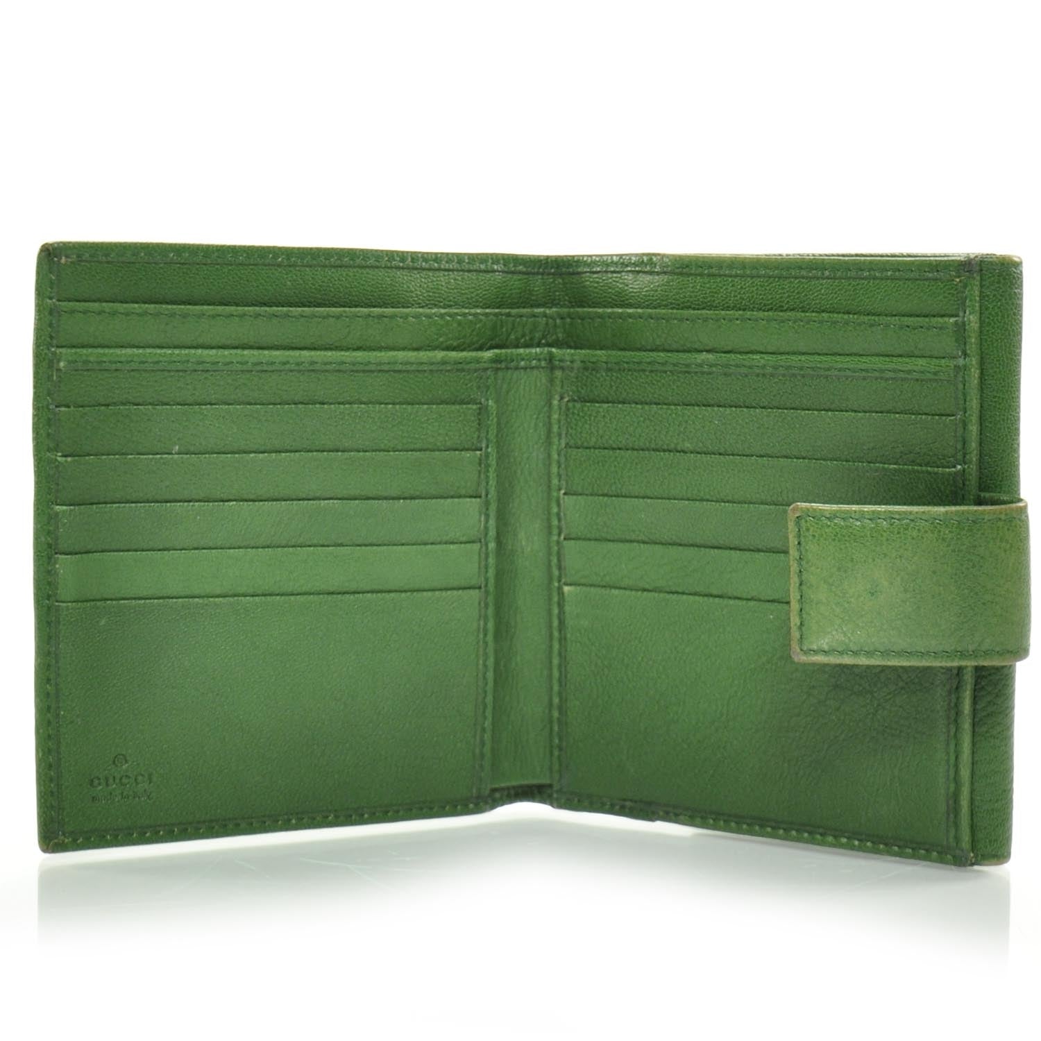 Gucci Leather Blondie French Wallet Green 5 of 8