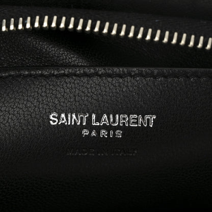 Saint Laurent Lambskin Large Puffy Pouch Black 6 of 10