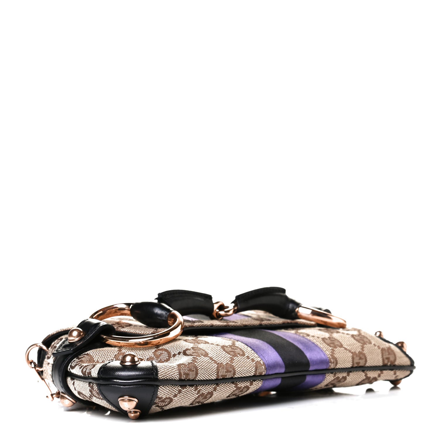 Gucci Tom Ford Monogram Horsebit Web Clutch Purple 3 of 7