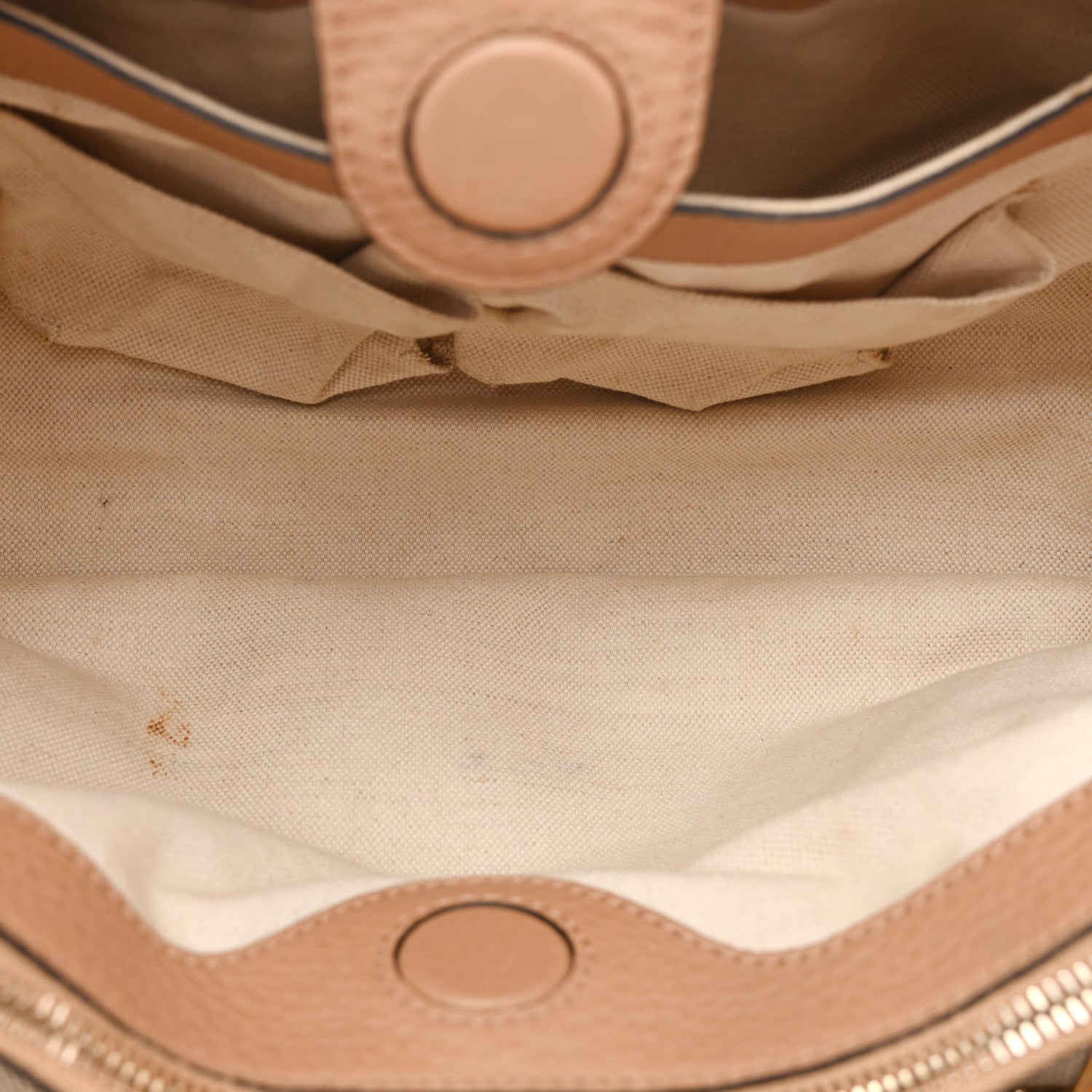 Gucci Pebbled Calfskin Medium Bamboo Shopper Tote Camelia 5 of 16