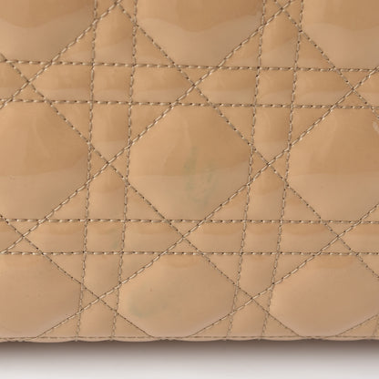 Christian Dior Patent Cannage Large Lady Dior Dark Beige 18 of 18