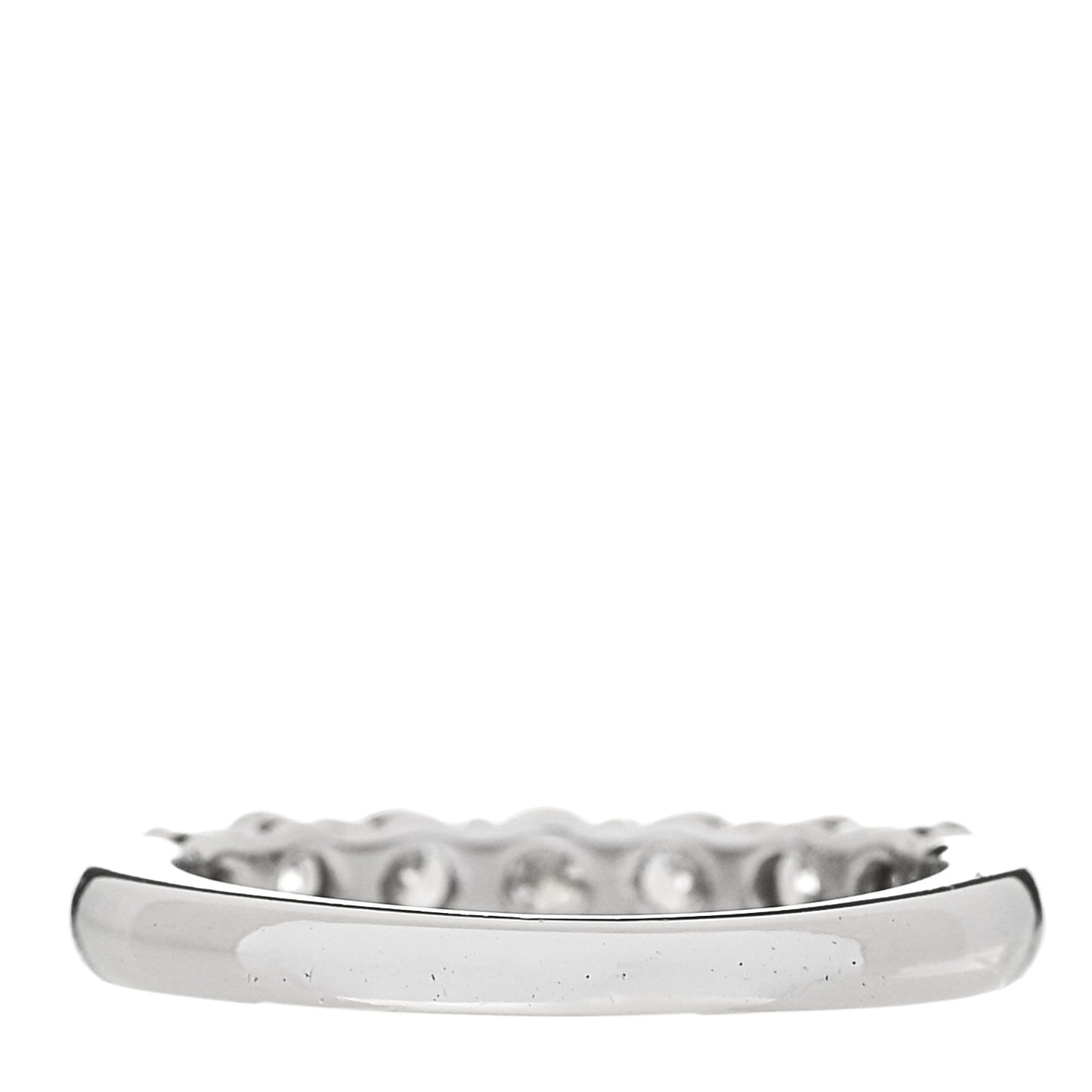 Platinum Diamond 3mm Tiffany Forever Half Circle Band Ring 46 3.75