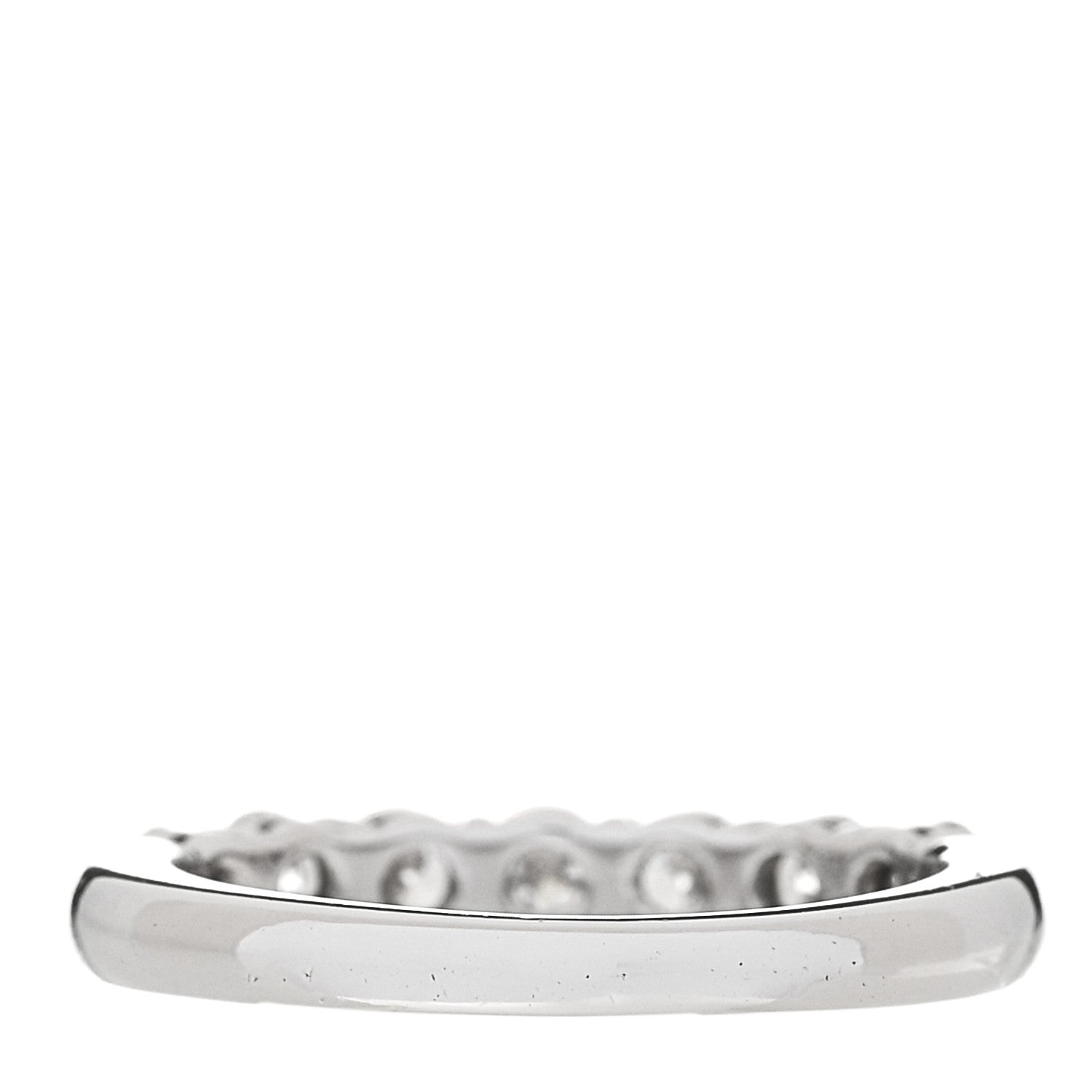 Tiffany Platinum Diamond 3mm Tiffany Forever Half Circle Band Ring 46 3.75 3 of 6