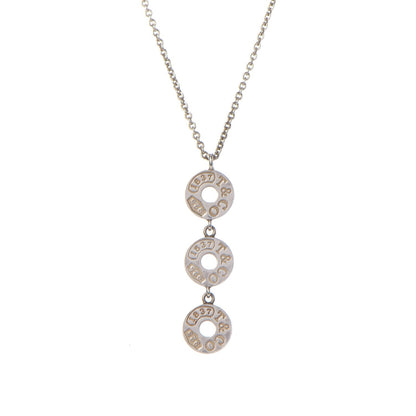 Tiffany Sterling Silver 1837 Triple Circle Drop Pendant Necklace 3 of 7