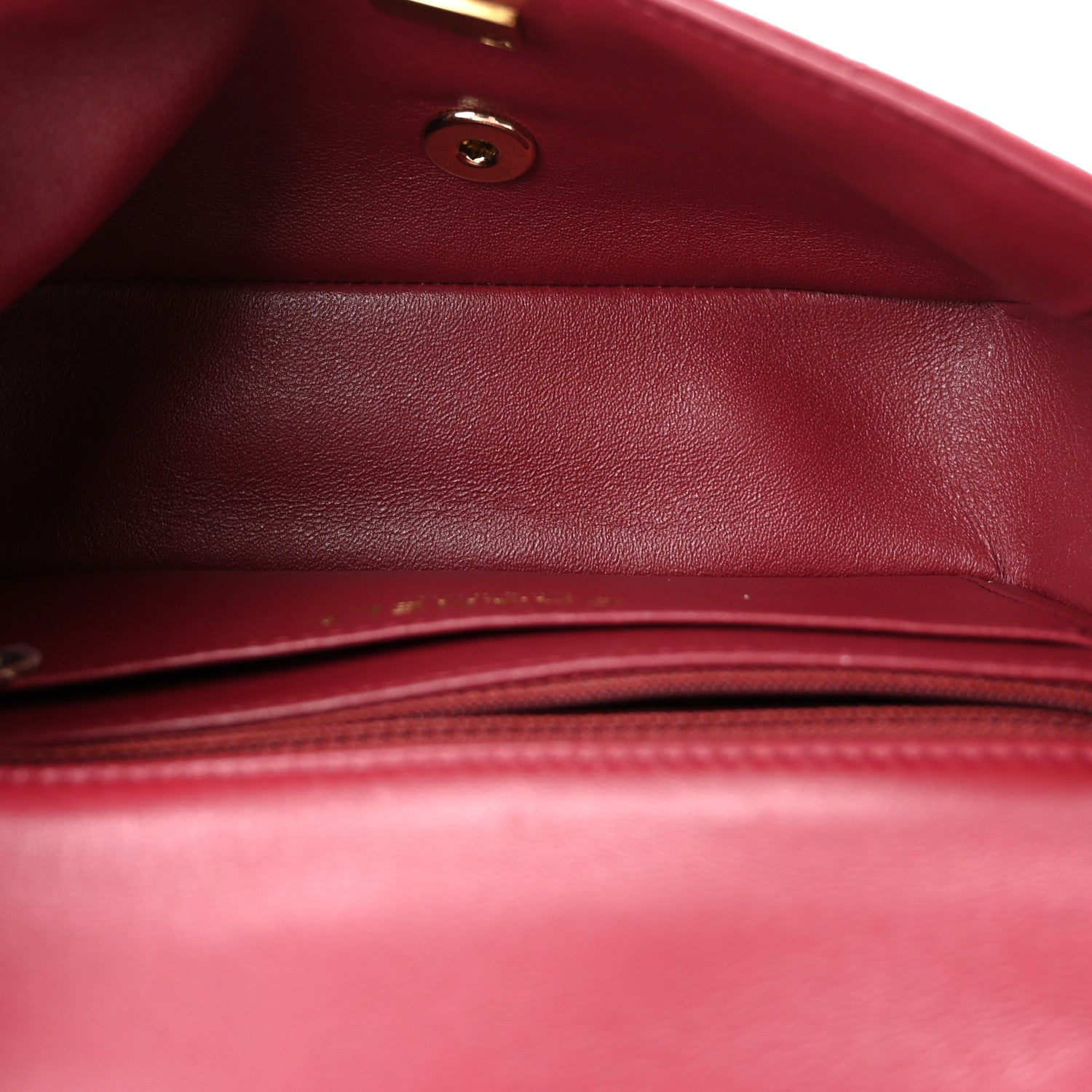 Chanel Lambskin Quilted Mini Rectangular Flap Burgundy 5 of 10