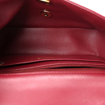 Chanel Lambskin Quilted Mini Rectangular Flap Burgundy 5 of 10