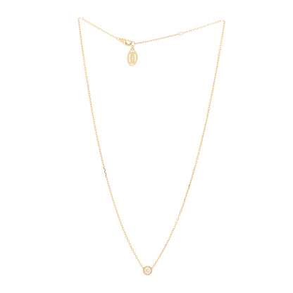 Cartier 18K Yellow Gold Diamond LM D'Amour Pendant Necklace 3 of 6