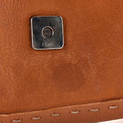 Fendi Calfskin Romano Selleria Baguette Brown 15 of 18
