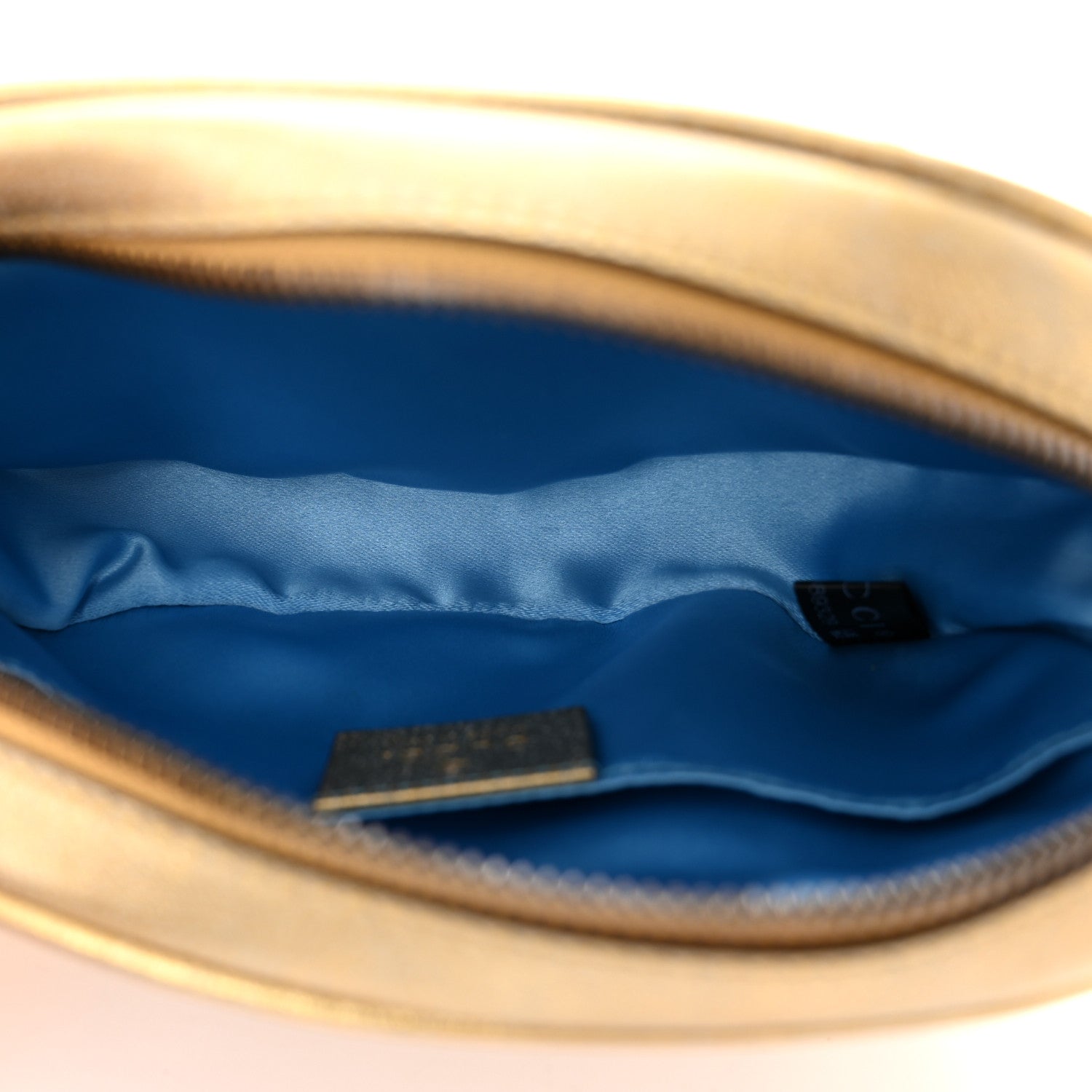 Gucci Metallic Nappa Matelasse Heart GG Marmont Belt Bag 85 34 Oro Vecchio Rosa 5 of 11