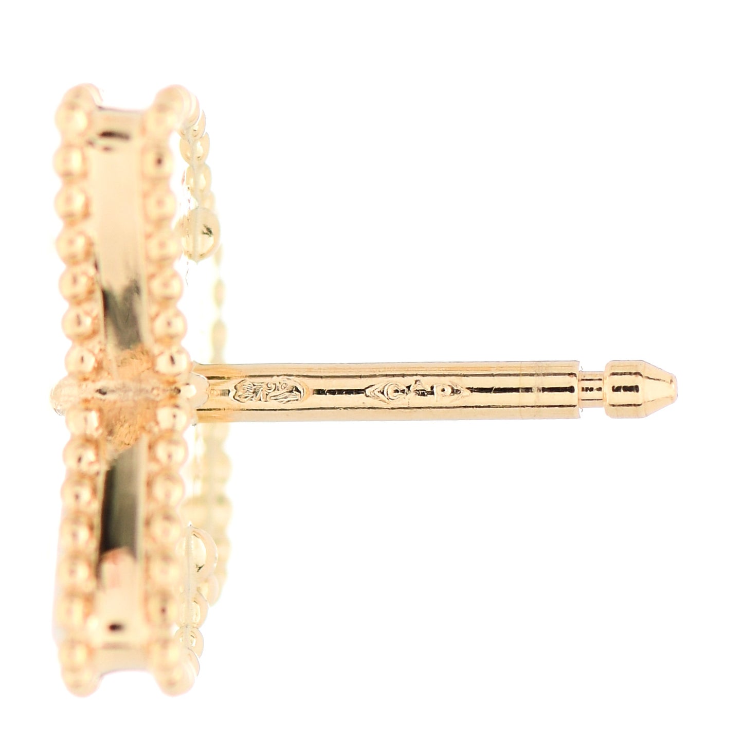 18K Yellow Gold Mother of Pearl Sweet Alhambra Butterfly Earrings