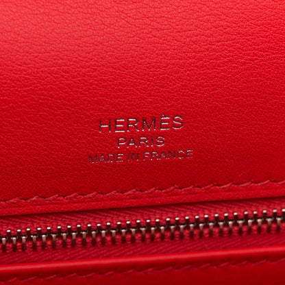 Hermes Toile Swift Kelly Sellier 28 Rouge Piment Ecru 6 of 10