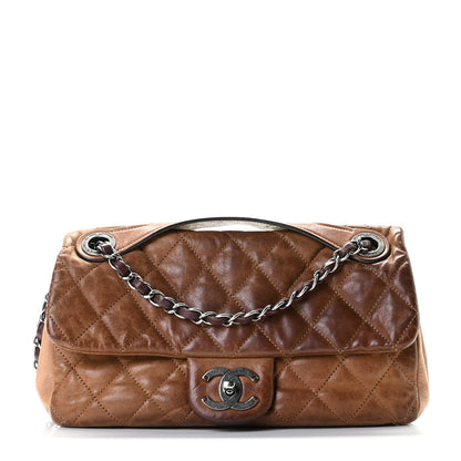 Chanel Iridescent Calfskin Medium In The Mix Flap Light Brown 1 of 13