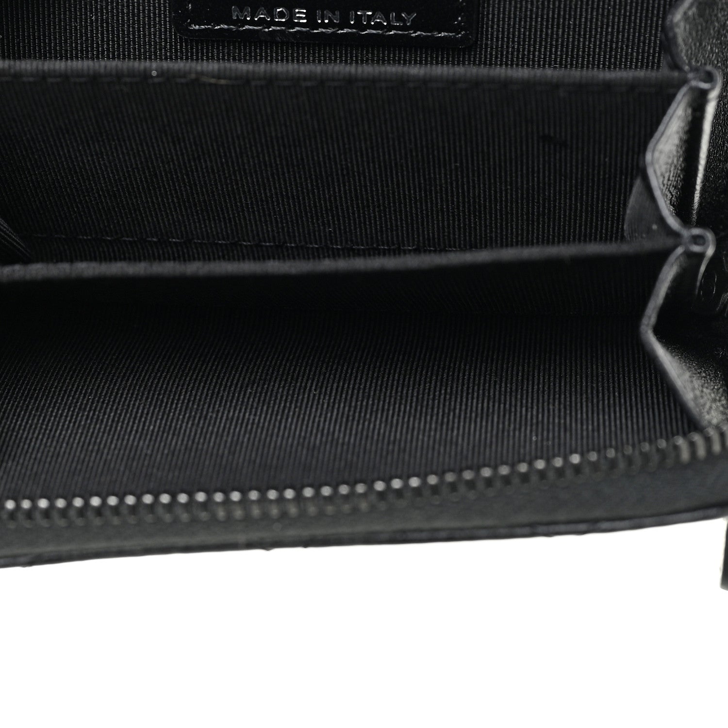Chanel Lambskin Quilted Zip Coin Purse So Black 11 of 15