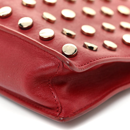 Versace Calfskin Studded Crossbody Red 10 of 17