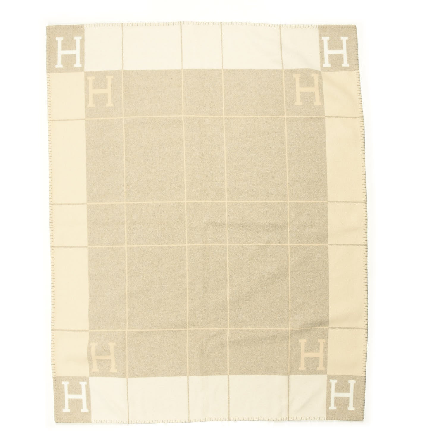 Hermes Wool Cashmere Avalon III Blanket Coco Camomille 1 of 2