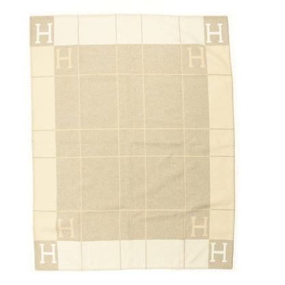 Hermes Wool Cashmere Avalon III Blanket Coco Camomille 1 of 2