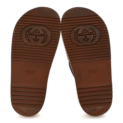 Gucci Cosmos Softy Calfskin Interlocking G Slingback Sandals 38.5 Cuir 6 of 9